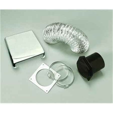 Westland Westland VID403AB Clothes Dryer Vent Installation Kit; Black W6D-VID403AB